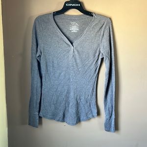 Time and tru waffle, knit, long sleeve